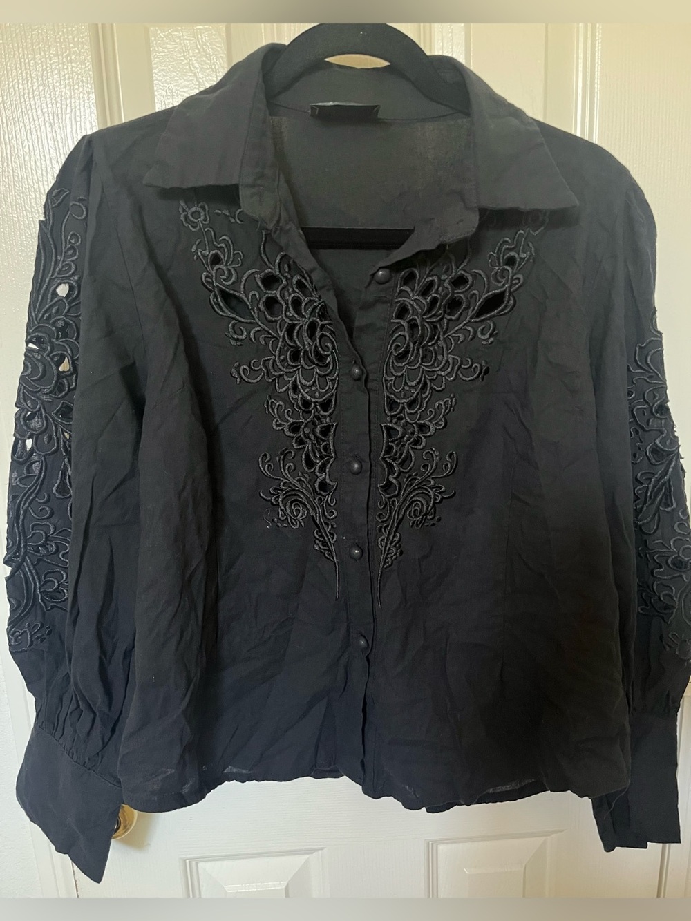 New Moon Button Down Blouse